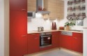 Угловая кухня красная